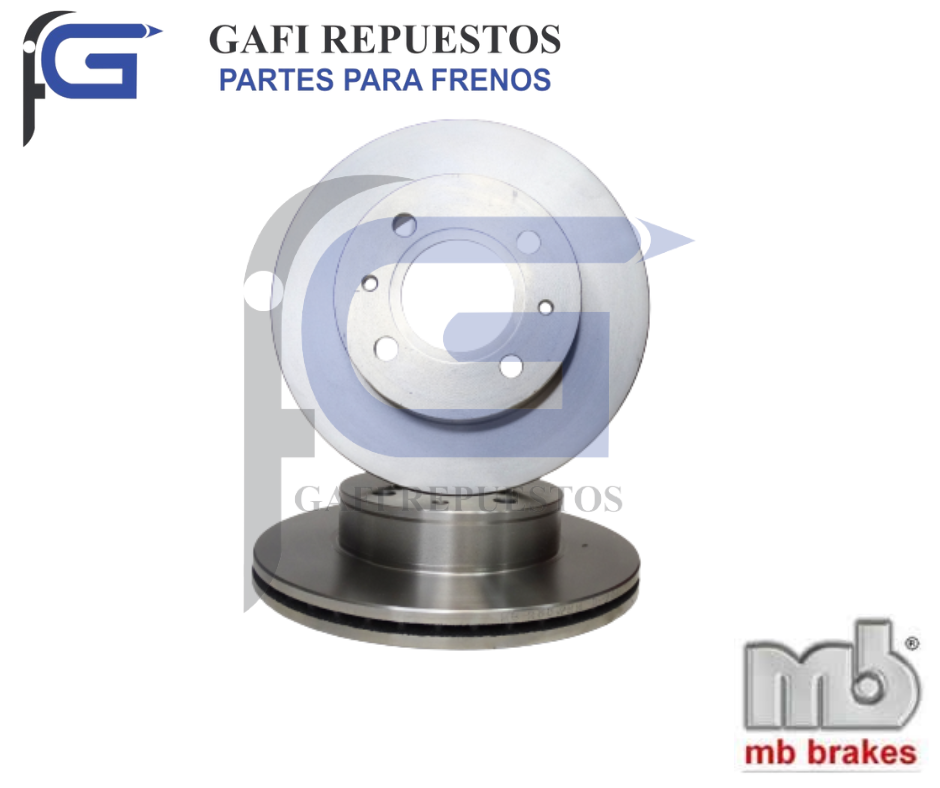 DISCOS DE FRENO DELANTERO HYUNDAI ATOS (VENTILADO)