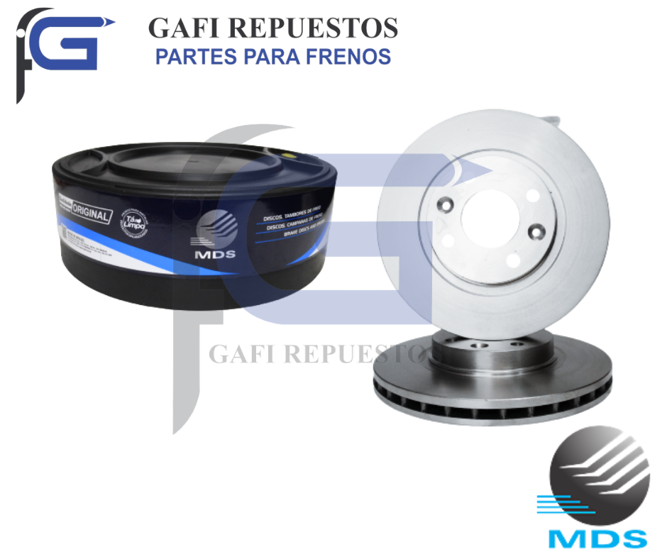 DISCOS DE FRENO DELANTERO RENAULT SANDERO 16.... (VENTILADO)